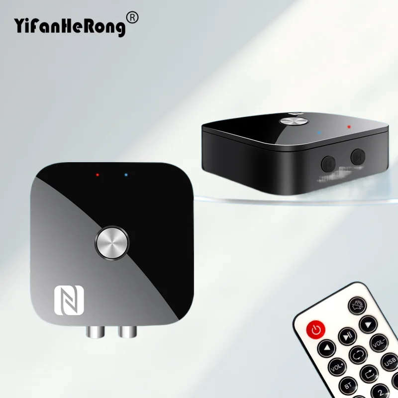 Transmission Jack Adapter - NFC รองรับบลูทูธ 5.3 เครื่องรับสัญญาณเสียงอะแดปเตอร์ไร้สายเพลง 3.5 มม.แจ็ค