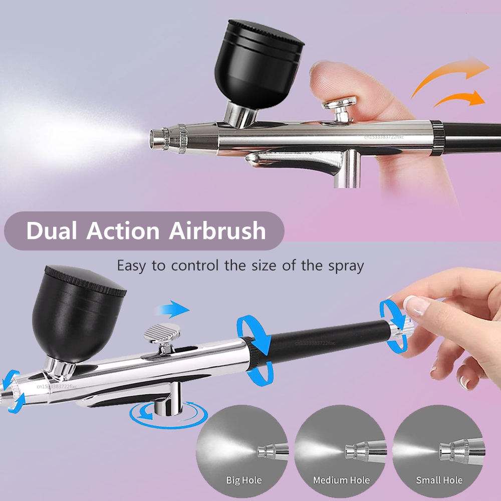 Heat Gun Paint Strip - หัวปืนพ่นสีระดับมืออาชีพพร้อมหัวฉีดความแม่นยำ 0.3 มม. - ชุดอุปกรณ์ครบครันสำหรับช่างสร้างแบบจำลอง ช่างทำเค้ก