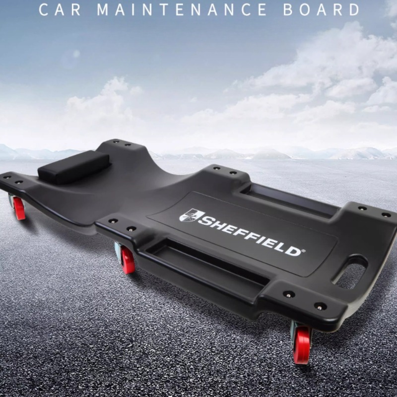 Garage Creeper Roller - แผ่นรองซ่อมรถยนต์แบบมีล้อ โครงเหล็กแข็งแรง ทนทาน สำหรับงานซ่อมรถยนต์ แบบเตี้ย บุหนา