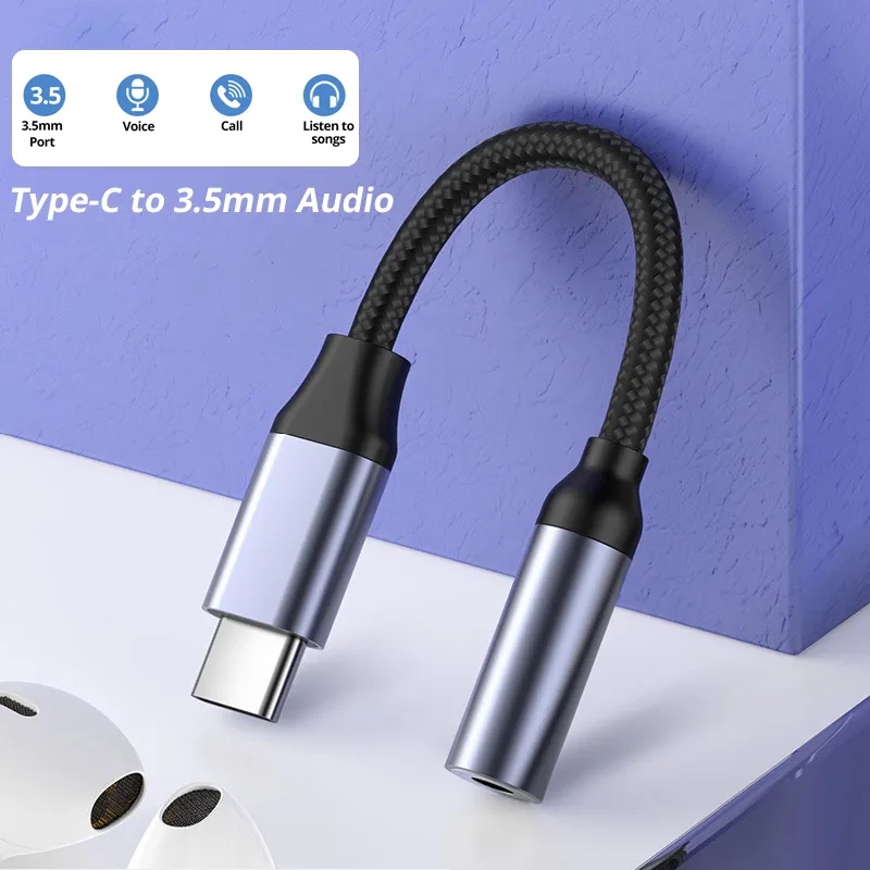 Transmission Jack Adapter - USB Type C ถึง3.5mm AUX Adapter