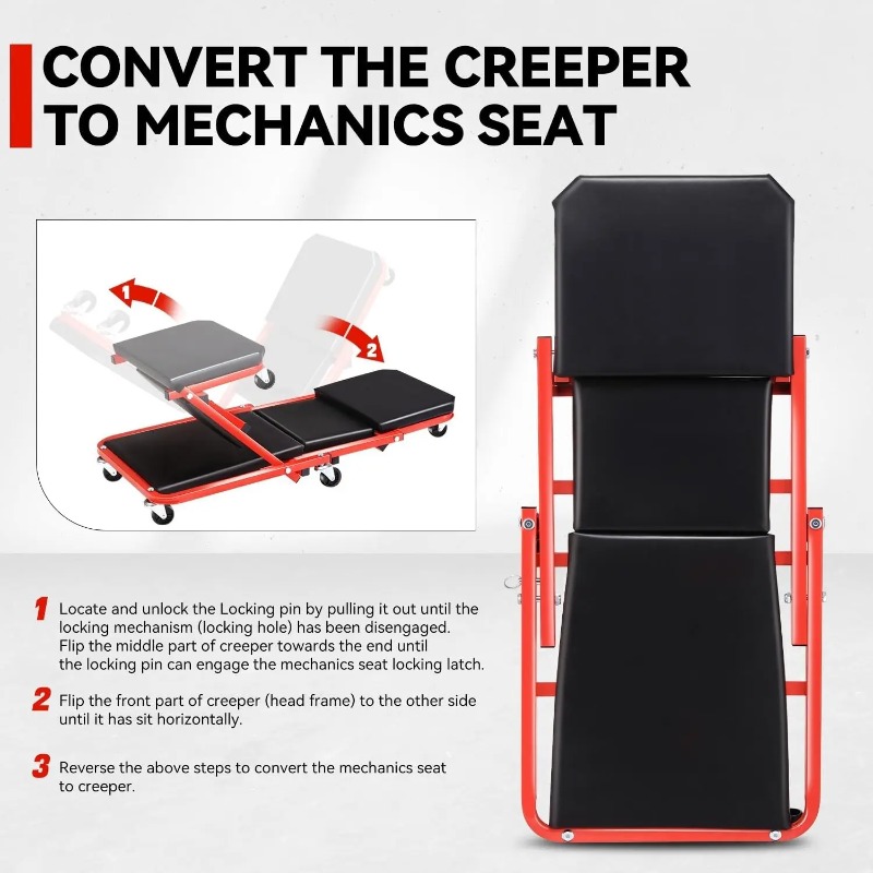 เก้าอี้ช่างแบบมีล้อ Z-Car Cree - Garage Creeper Roller บทวิจารณ์และราคา