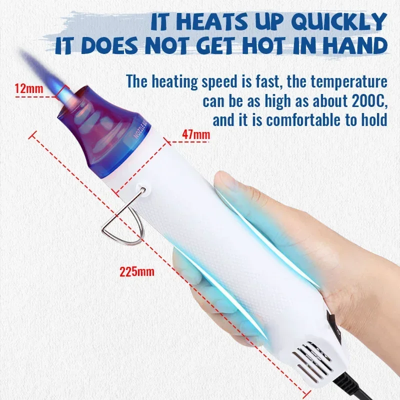 HOT AIR GUN 300W 220V น้ําหนัก - Heat Gun Paint Strip บทวิจารณ์และราคา