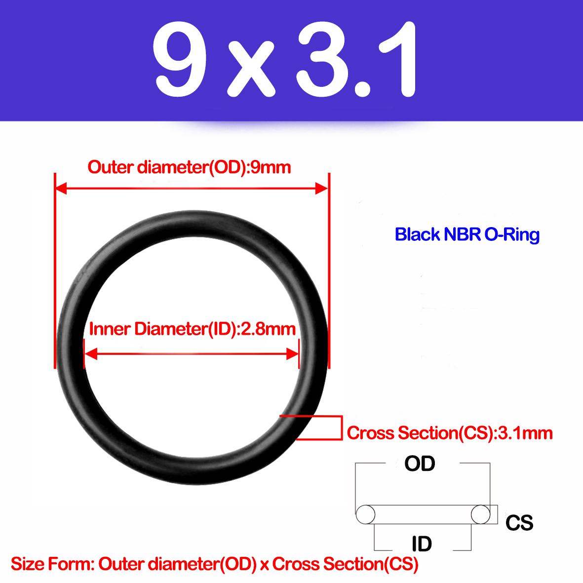 WD CS 3.1 มม.,NBR O แหวนซีลปะเ - Auto Repair Cs บทวิจารณ์และราคา
