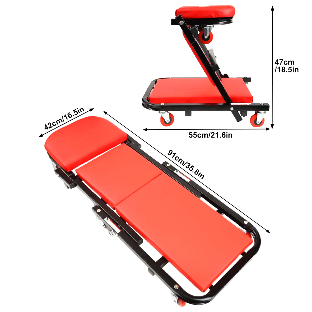 เก้าอี้ช่างแบบ 2-in-1 รูปทรงตั - Garage Creeper Roller บทวิจารณ์และราคา