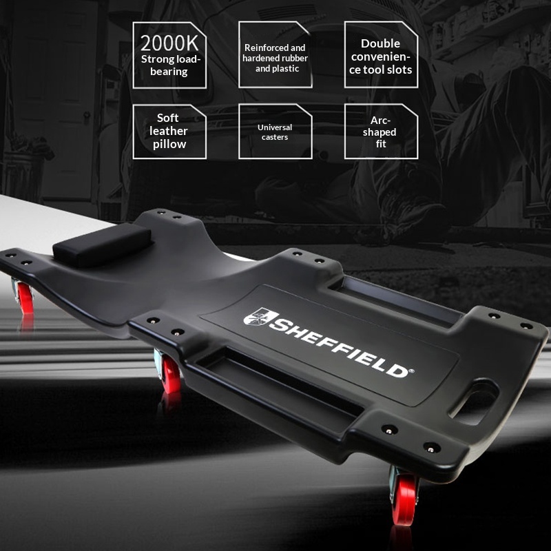 แผ่นรองซ่อมรถยนต์แบบมีล้อ โครง - Garage Creeper Roller บทวิจารณ์และราคา