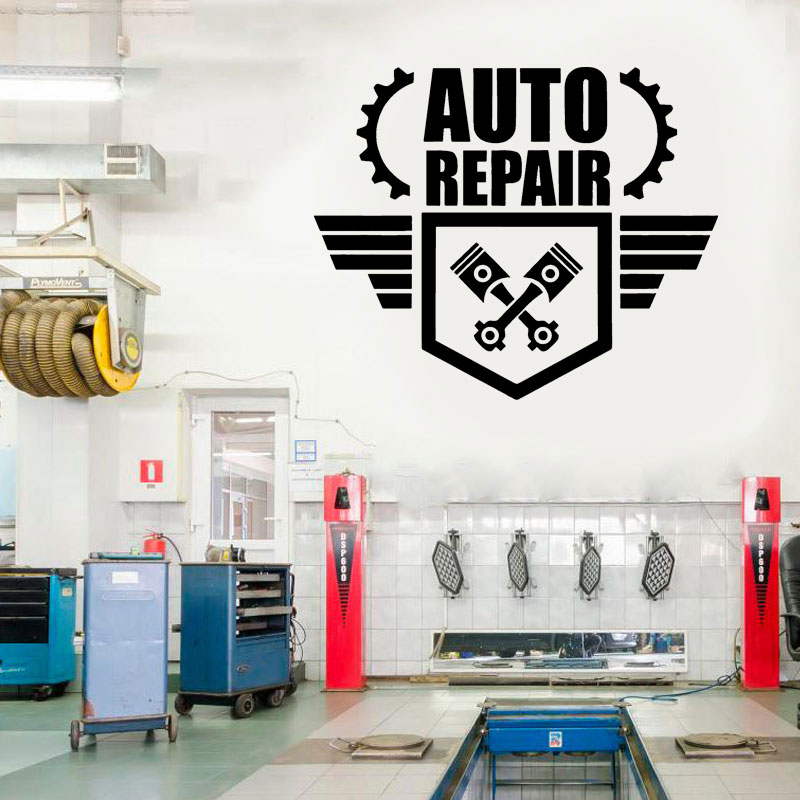 สติ๊กเกอร์ติดผนังซ่อมรถยนต์ โล - Auto Repair Shop Logo บทวิจารณ์และราคา