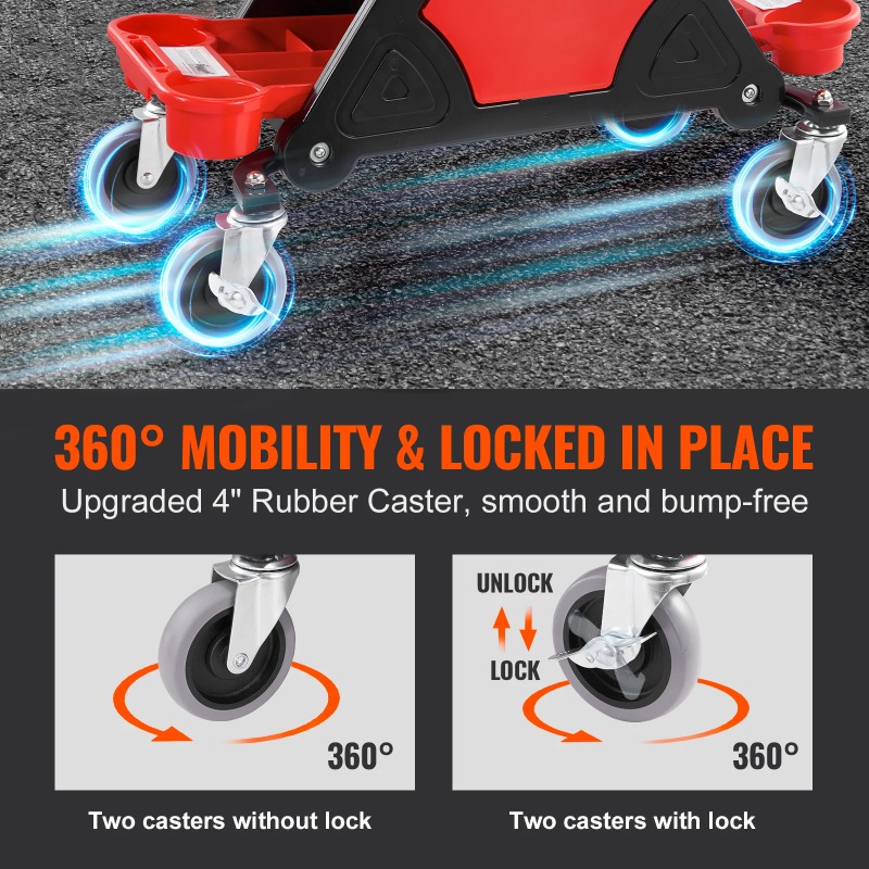 เก้าอี้ช่างแบบมีล้อ รับน้ำหนัก - Garage Creeper Roller บทวิจารณ์และราคา